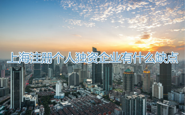 上海注册个人独资企业有什么缺点